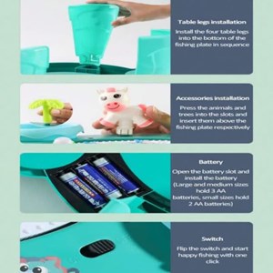 اسباب بازی میز ماهیگیری موزیکال FISHING GAME TABLE _اسباب بازی نوزادی